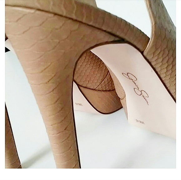 NWOT Jessica Simpson | Nude Snake Skin Pat… - Picture 2 of 8